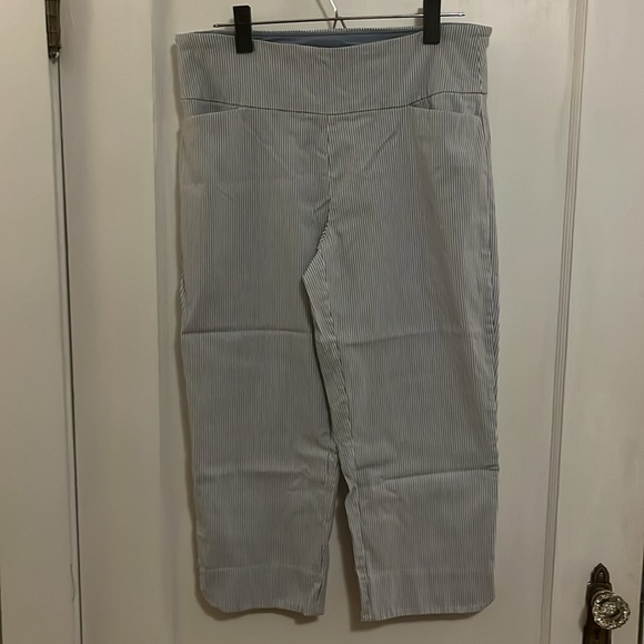 S.C. & Co. Striped Stretch Capris (Women’s 12) - Picture 2 of 9